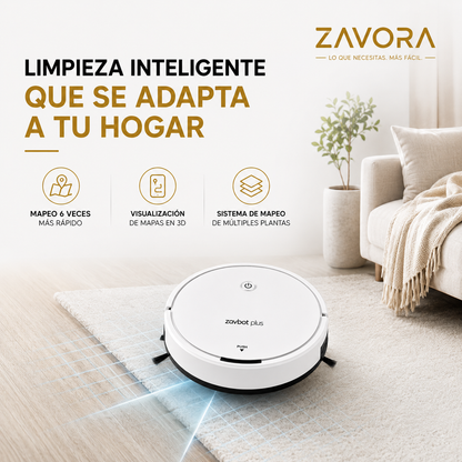 Compre 1 y LLÉVATE 2 - Robot Aspirador Inteligente ZavBot Plus 3 en 1