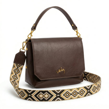 Bolso carriel color marrón