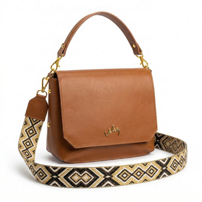 Bolso carriel color miel