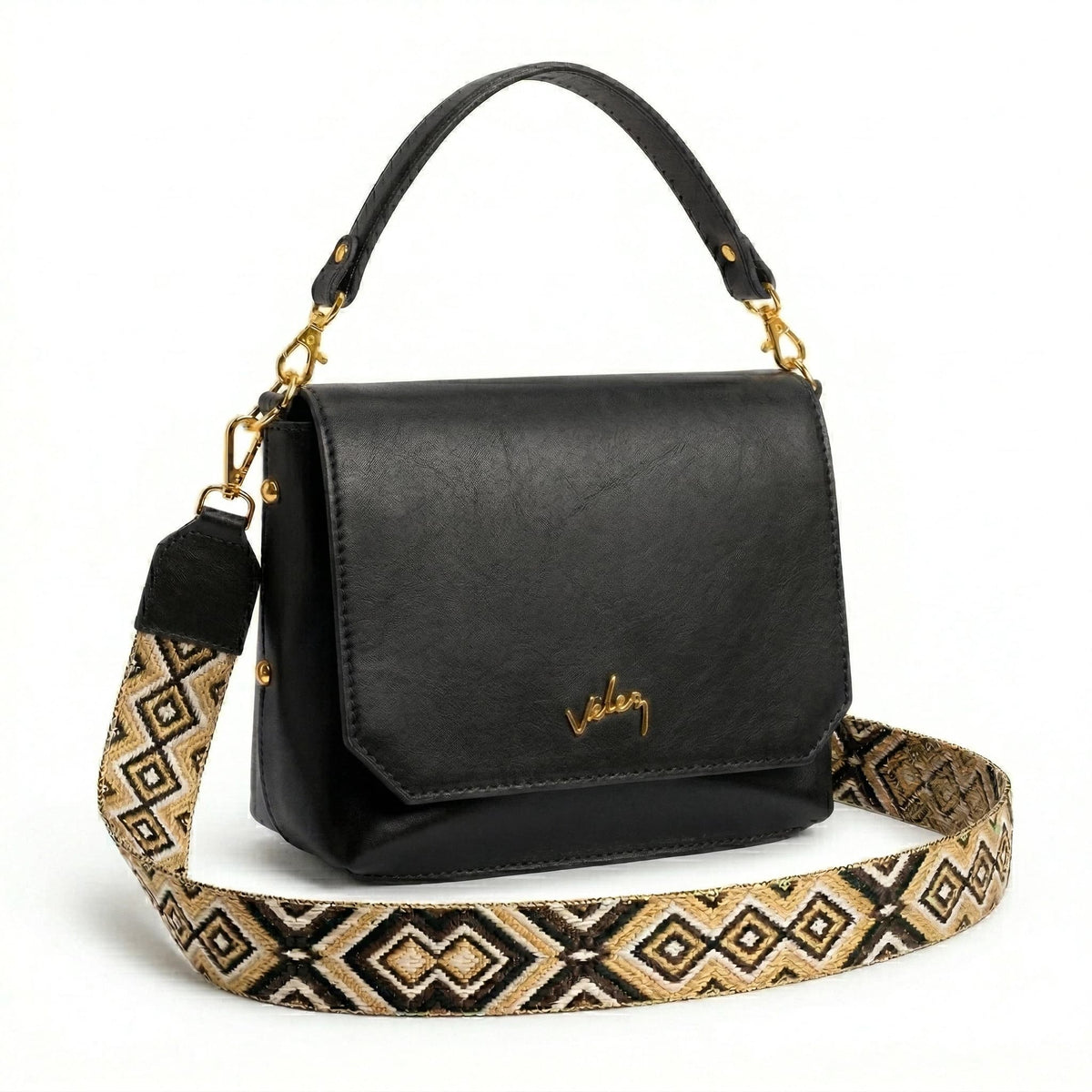Bolso carriel color negro